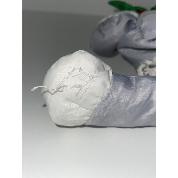 Fisher Price Puffalump Gray Christmas Mouse Candy Cane Plush 1987 Stuffed 12" - Picture 5 of 15